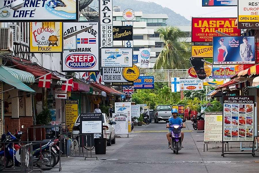 Indian tailors, western food, beer and bargirls are what most visitors to Patong come in search for