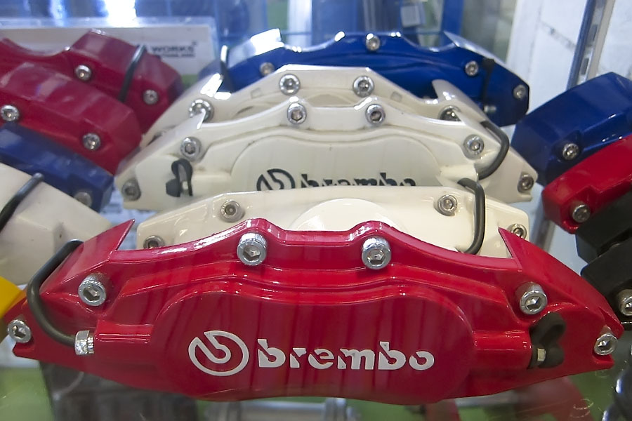 Plastic covers to convert your brake calipers to Brembo calipers