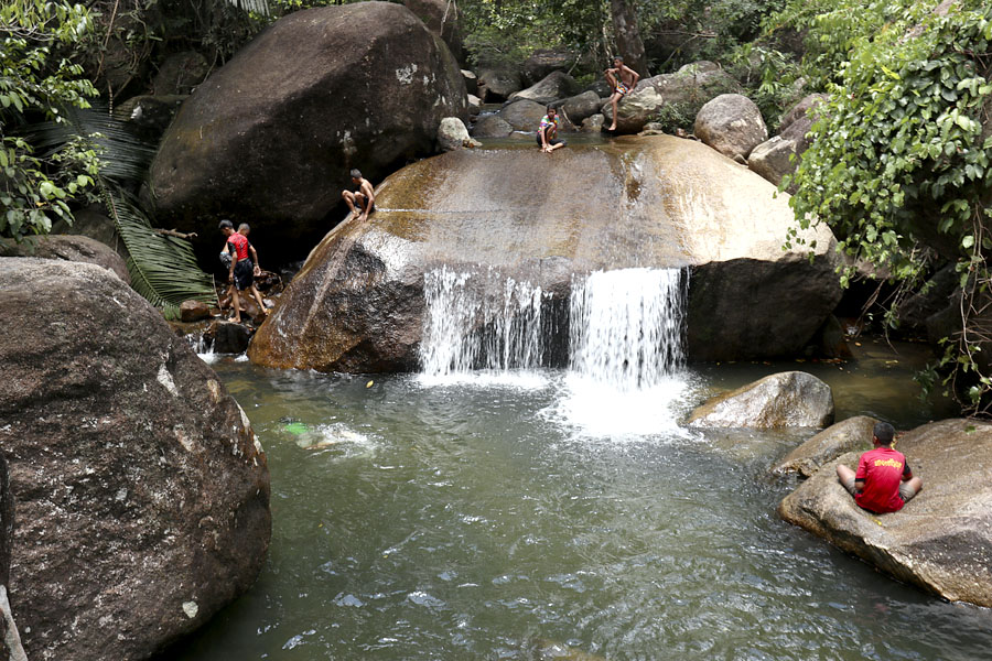 Waterfall in the Kong Ra area of Phattalung