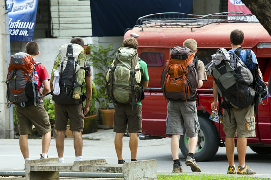 Backpackers in Chiang Mai