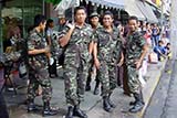 Thai soldiers in Hat Yai - Click for larger image
