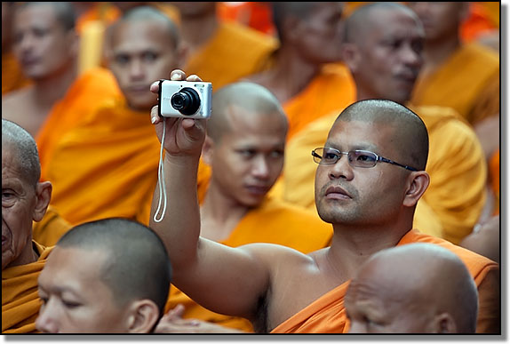 Monk with a camera