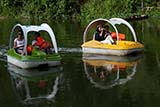 Pedalos at the floating market, Hat Yai, Thailand - Click for larger image