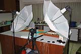 Indoor macro lighting setup - Click for larger image