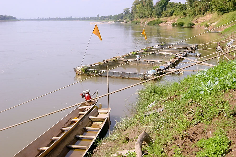 The Mekong river on the Thai/Laos border
