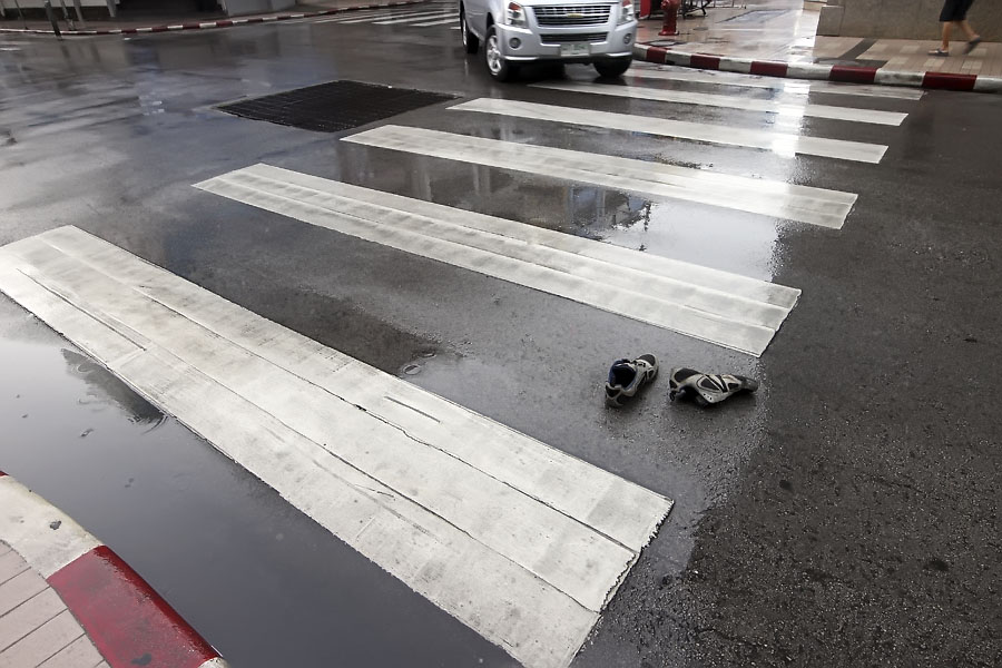 Abandoned shoes