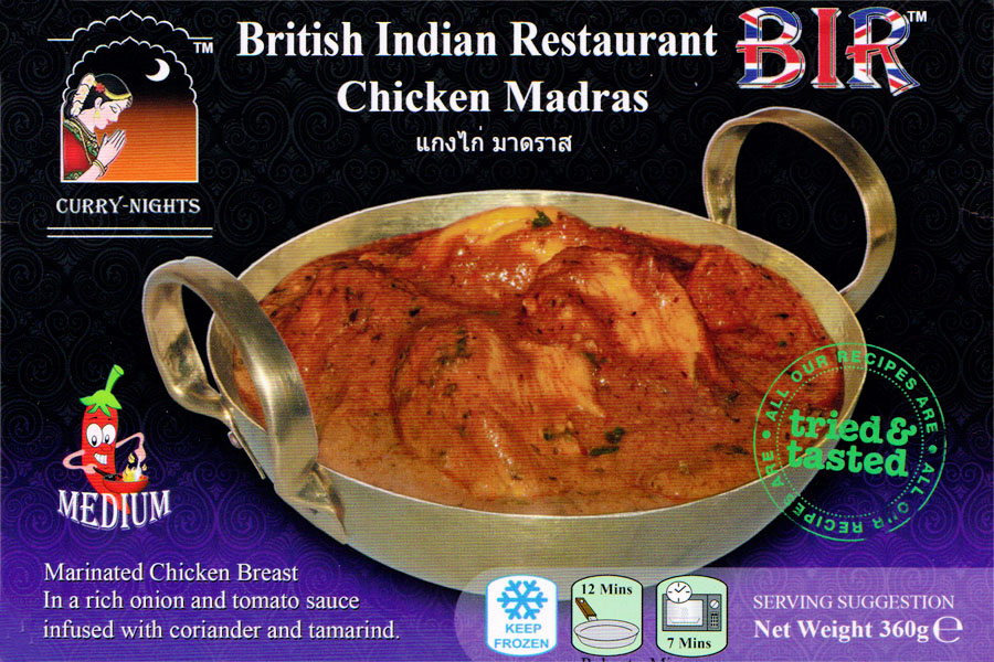 Indian food made and sold in Thailand