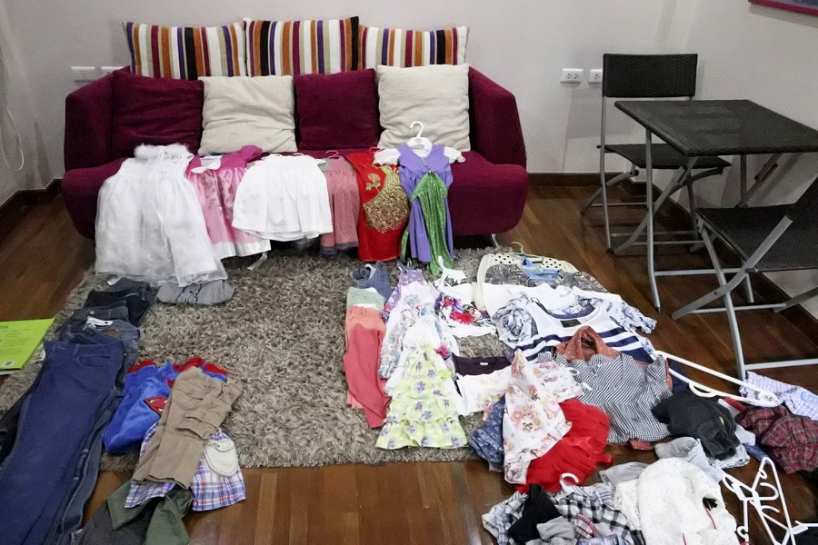 Just a small selection of the clothes my wife is selling