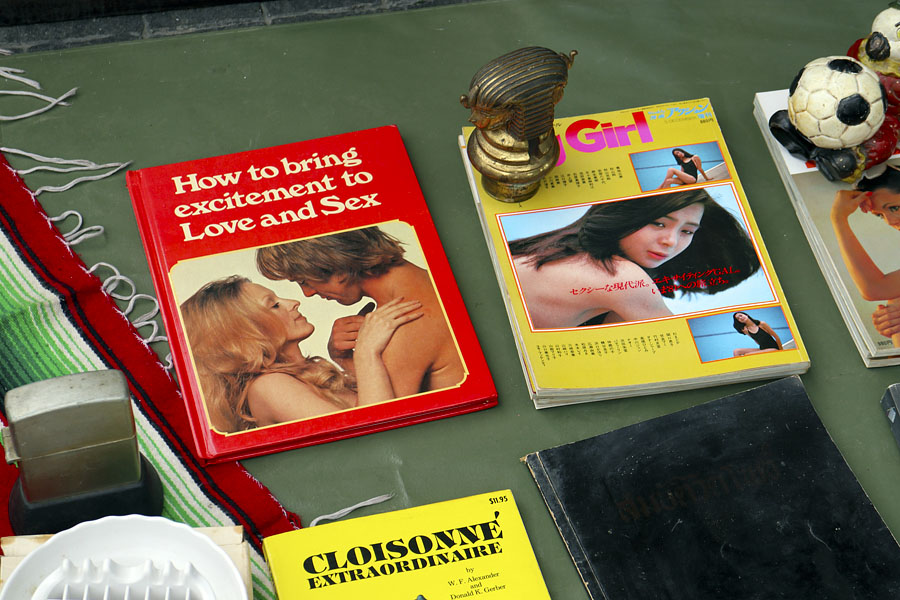 Used books for sale at Jatujak market