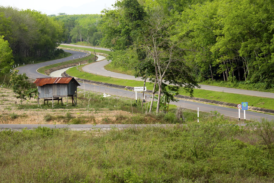 Road leading out to the reservoir