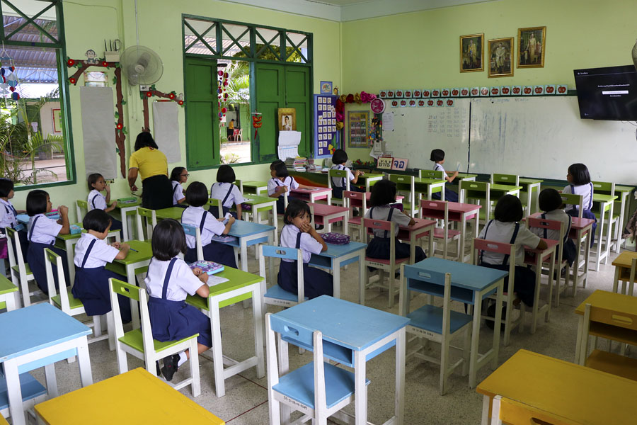 The classroom where my daughter sat her test