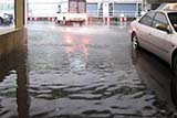 Flooded carpark - Click for larger image