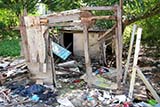 Flooded shack - Click for larger image