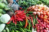 Fruit and veg at a Thai fresh market - Click for larger image