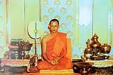 The King while ordained as a Buddhist monk - Click for larger image